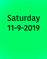 Saturday 11-10-2019